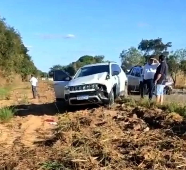 Vídeo mostra carro de deputado federal Eli Borges após acidente na TO-050